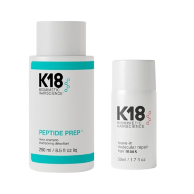 K18 syväpuhdistava detox shampoo & K18 korjaava maski